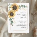 Search for sunflower bridal shower invitations Greenery