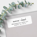 Search for modern bride return address labels Elegant