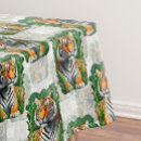 Search for tiger tablecloths Wildlife