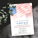 Search for american flag party invitations Watercolor