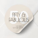 Search for 50 and fabulous round stickers Fifty and fab