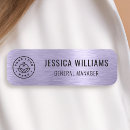 Search for purple name tags Your logo here