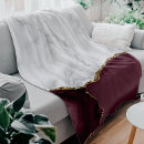 Search for burgundy blankets Modern