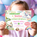 Search for unicorn and dinosaur birthday invitations For kids