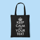 Search for keep calm bags Black and white
