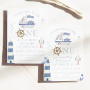 Search for nautical boy 1st birthday invitations Beach