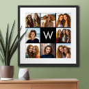 Search for and black monogram art Photo collage
