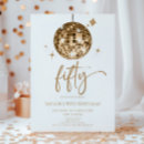 Search for gold and white birthday invitations Modern elegant