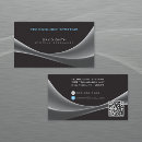 Search for computer technician business cards Black