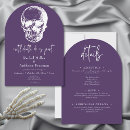 Search for purple gothic wedding invitations Skull