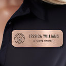 Search for rose gold name tags Your logo here