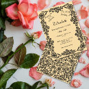 Search for beige black birthday invitations Elegant