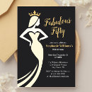 Search for queen invitations Black gold