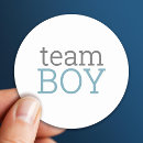 Search for team blue baby shower stickers Modern