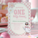 Search for funny 1st birthday invitations One silly goose