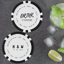Search for wedding poker chips Typography
