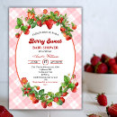Search for strawberry baby girl shower invitations Berries