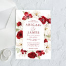 Search for ruby red wedding invitations White