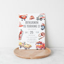 Search for rescue birthday invitations Firefighter