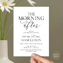 Search for morning after breakfast wedding invitations Black and white