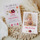 Search for lady bug birthday invitations Floral