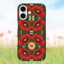 Search for red poppy iphone cases Initial