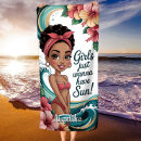 Search for african american beach towels Black girl