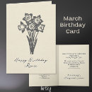 Search for march birth flower cards Daffodil