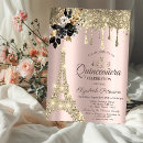 Search for black gold eiffel tower invitations Elegant