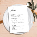 Search for handwritten wedding menus Stylish and chic