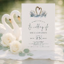 Search for swans wedding invitations Minimalist