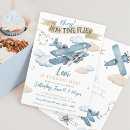 Search for time flies 1st birthday invitations Aviation