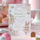 Search for some bunny is turning 1 invitations Girl