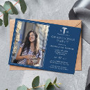 Search for caduceus graduation invitations Blue