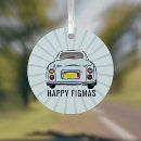 Search for blue car christmas tree decorations Retro