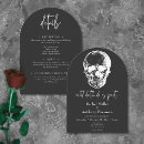 Search for skulls invitations Black and white