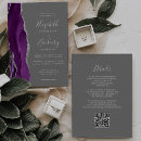 Search for purple and grey wedding invitations Elegant