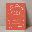 Search for tying the knot bridal shower invitations Watercolor