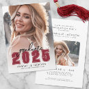 Search for red graduation invitations Class of 2025