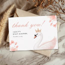 Search for princess thank you cards Swan