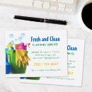 Search for cleaning service postcards House cleaner