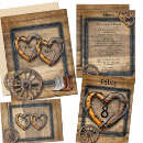 Search for country western wedding menus Barn wood