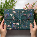 Search for peacock wrapping paper Dark