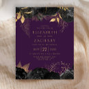 Search for purple black and gold invitations Flowers