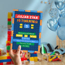 Search for brick birthday invitations Bright