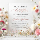 Search for turning square invitations Wildflower is turning one