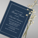 Search for navy bridal shower invitations Minimalist