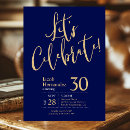 Search for male 30th birthday invitations Navy blue