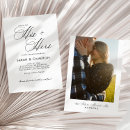 Search for his and hers shower invitations Black and white