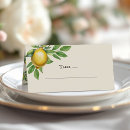 Search for lemon place cards Greenery